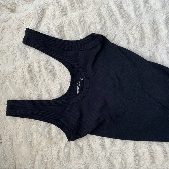 A&F Black Ribbed Bodysuit - Picture 3 of 4